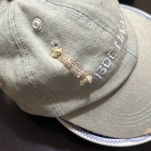 Distressed Tan baseball cap 13 DE MARZO - Picture 4 of 4